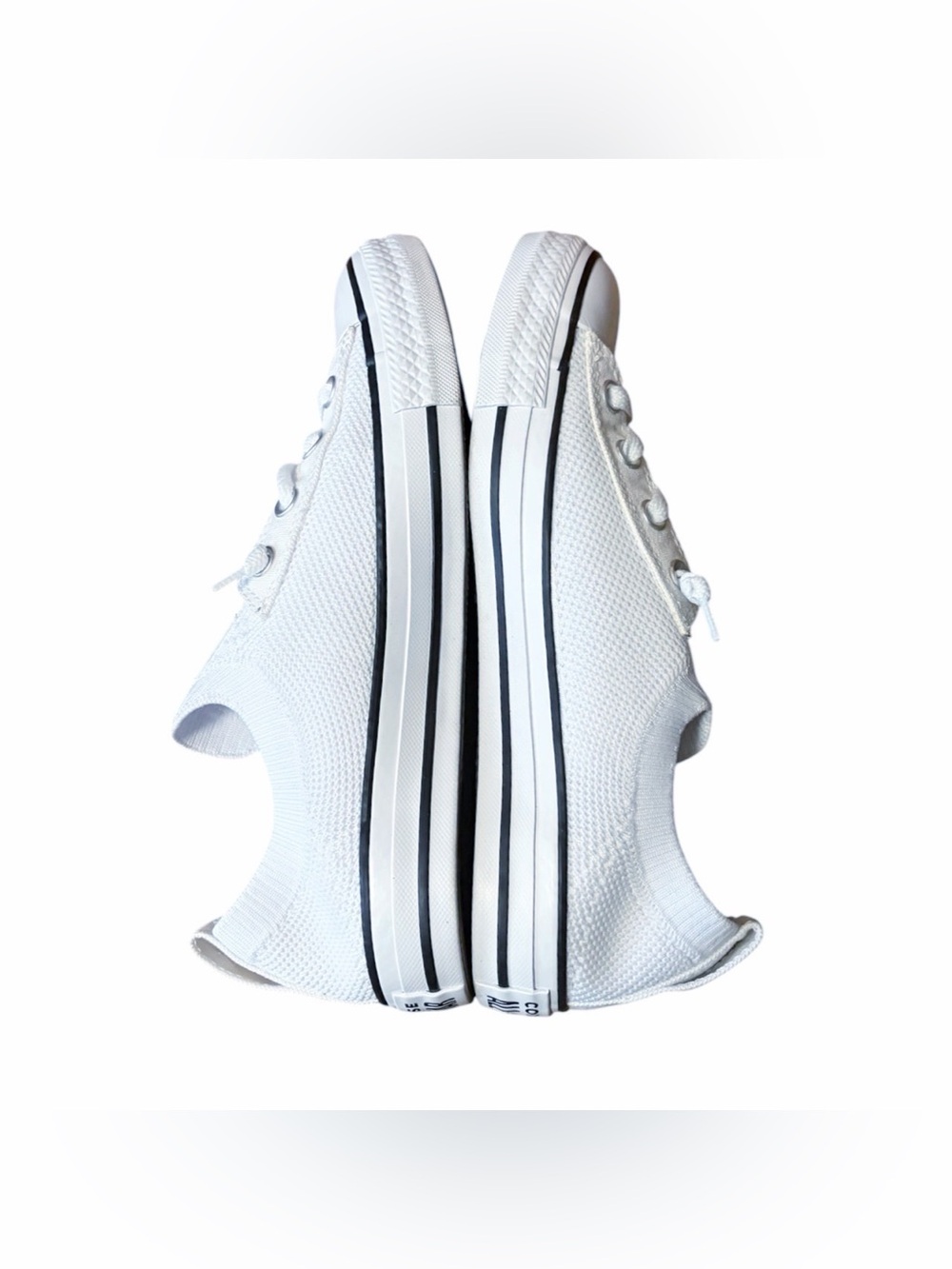 Converse shoreline white mesh sneakers 8 Like New - Picture 4 of 8